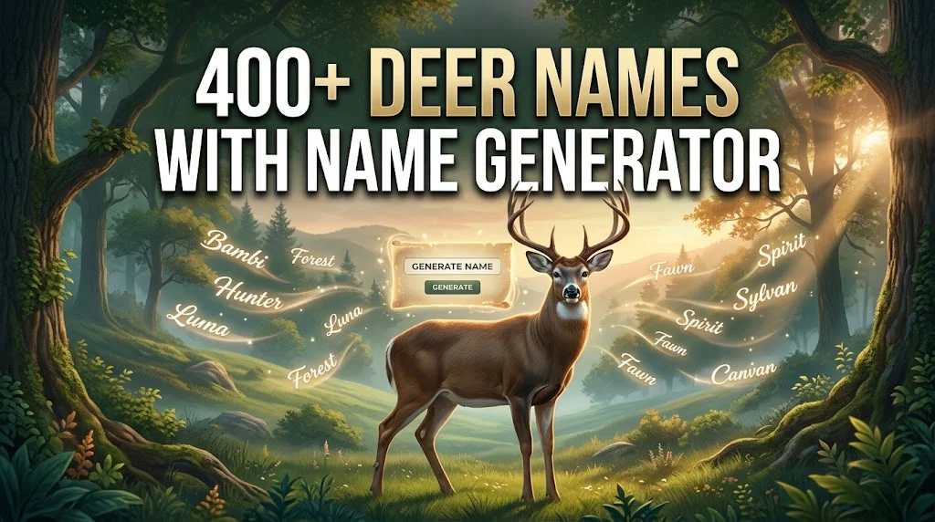 Deer Names With Name Generator