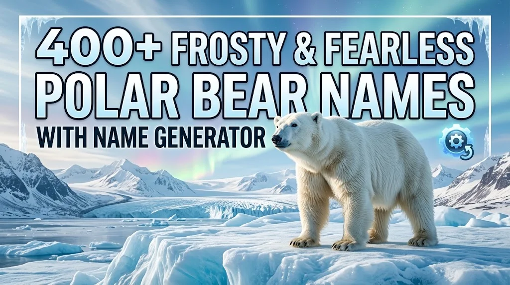 Frosty & Fearless Polar Bear Names With Name Generator