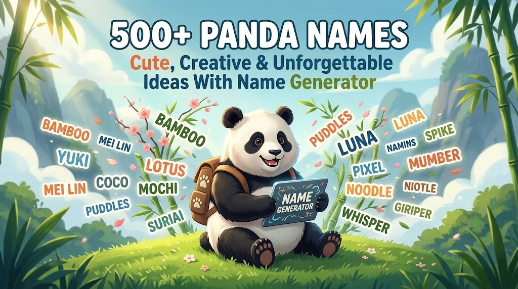 Panda Names: Cute, Creative & Unforgettable Ideas With Name Generator