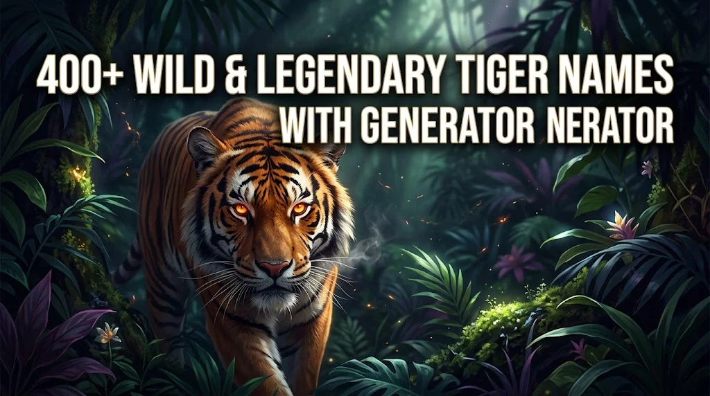 Wild & Legendary Tiger Names With Name Generator