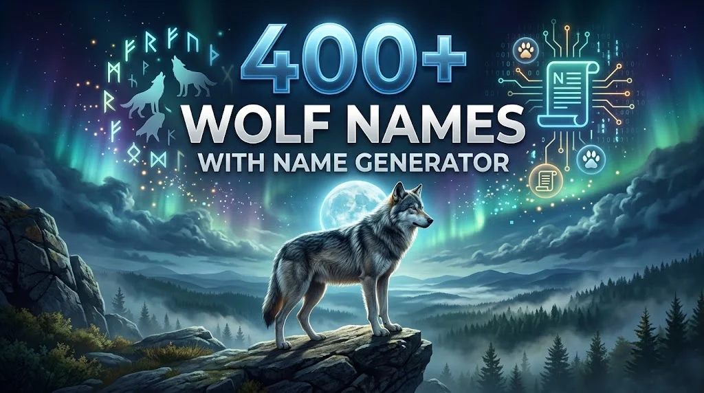 Wolf Names With Name Generator