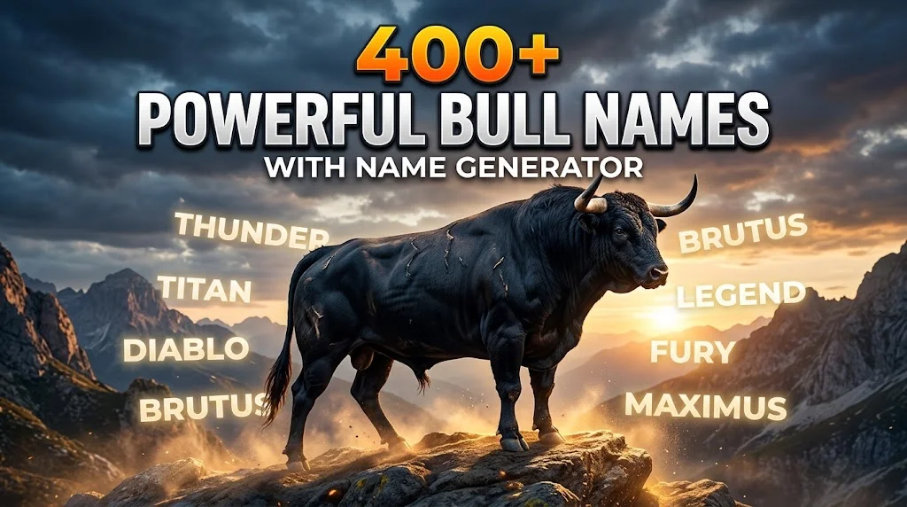 Powerful Bull Names With Name Generator